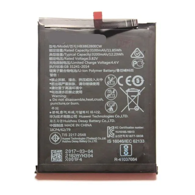 HB386280ECW 3200 мАч HUAWEI P10 Оригинальный аккумулятор для мобильного телефона|mobile phone