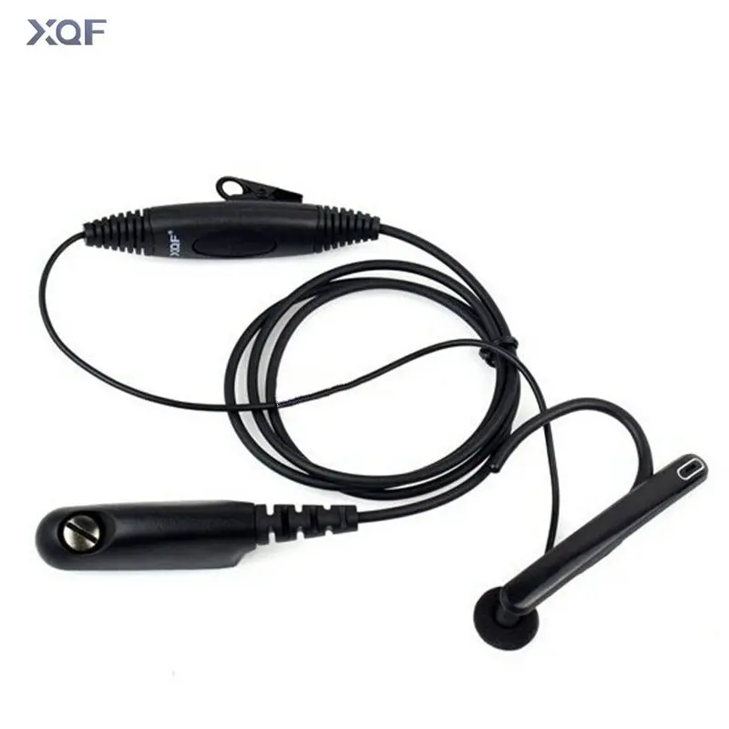 PTT Headset Mic Earphone Microphone Earbars Tactical Earpiece For