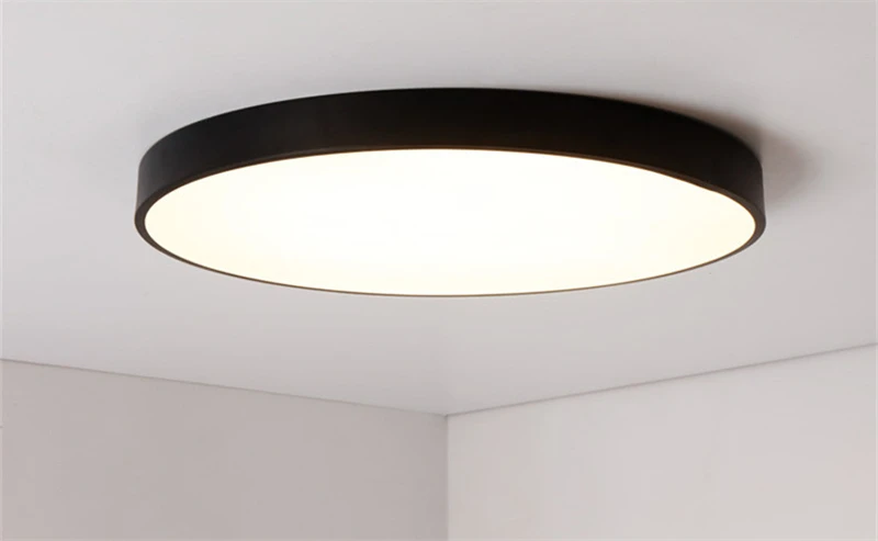 Plafoniere Led Da Ufficio : Acquista moderno semplice ultra sottile 5cm led lampada da soffitto