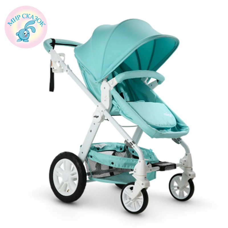 

Russia free shipping stroller Baby stroller high landscape can sit or lie stroller lightweight baby stroller pneumatic wheels
