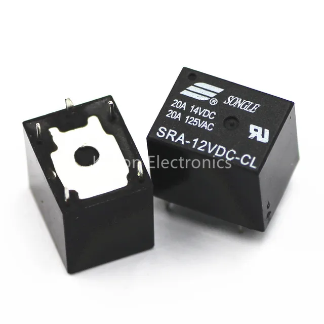 2Pcs SRA 12VDC CL 5 Pins RELAY 12V 20A for DC Coil Power-in Relays from ...