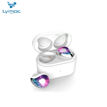 

LYMOC TWS True Wireless Earphone V5.0 Stereo Earbuds Phone Headsets HiFi Bass Noise Cancelling With HD Mic for Samsung iPhone