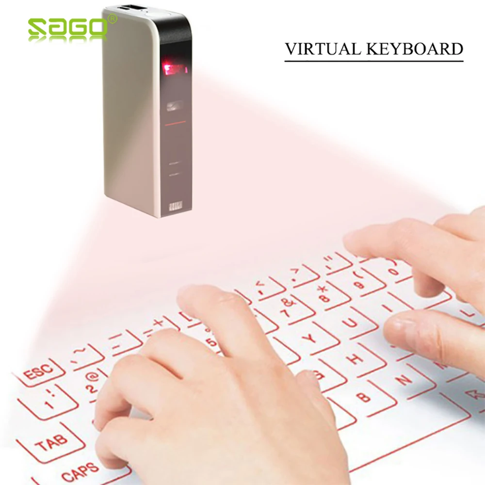 

Mini Laser keyboard Official Virtual Projection Bluetooth Wireless Keyboard for Tablets /iPad/iPhone/Android Smart Phones