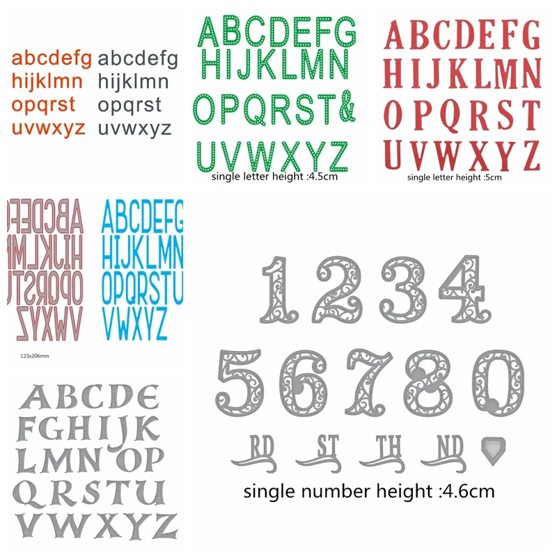 

Huge Number Alphabet Metal Cutting Dies Stencil For DIY Scrapbooking Decorative Embossing Suit Paper Cards Die Cutting Template