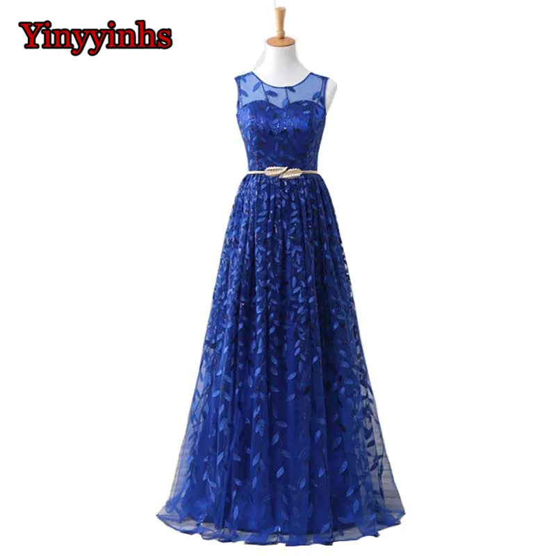 Yinyyinhs Elegant Lace Appliques With Belt Long Tulle