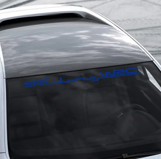 Высокое качество наклейки для стайлинга автомобилей баннер наклейка гоночная пленка для Ford Focus волк SCT лобовое стекло - Название цвета: blue