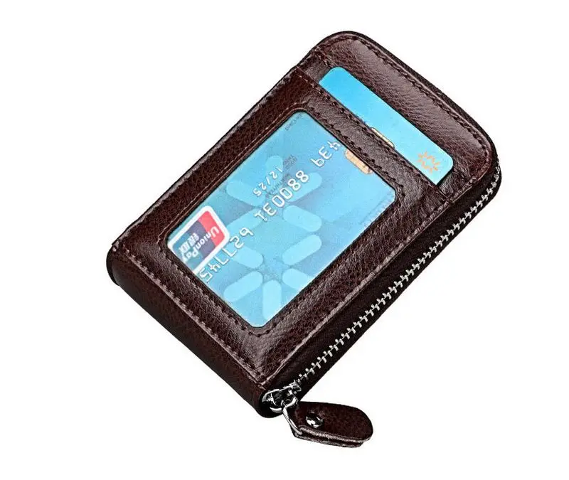 TRASSORY натуральная кожа Rfid Блокировка 14 слотов бизнес кредитный ID держатель для карт кошелек женский маленький бумажник для карт безопасности