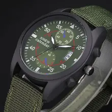Nouveau Russe Armée Mens Montres Mode Sport Big Visage Toile Sport Bracelet Montre À Quartz avec Calendrier Relogio Masculino D’origine
