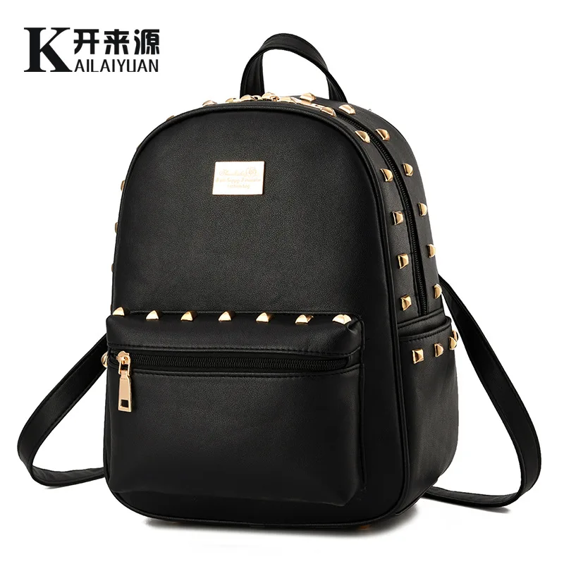 100% Genuine leather Women backpack 2017 fashionista new