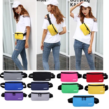 

New men and women outdoor sports pockets large capacity running fitness waterproof wearable waist bag