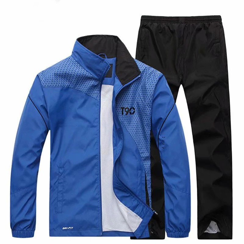 

Men Sport Suits Spring Running Sets Man Basketball Training Team Sportswear Windproof Gym Fitness Jogging Tracksuits Sets Mens