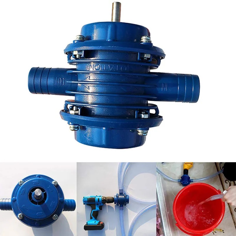 

Heavy Duty Self-Priming Hand Electric Drill Water Pump Home Garden Centrifugal Pump Water Pump - Blue