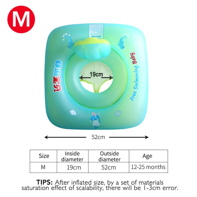 Square Baby Seat Baby Inflatable Pool Float Toddlers Kids Swimming Floaters Floats Toys Large New #2Y28 (7)