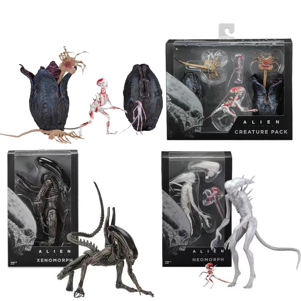 

Film AVP Aliens vs Predator Figura Serie Alien Xenomorph Patto Neomorph Creatura Pacchetto PVC Action Figure Model Toy Regalo
