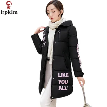 

6 Color 2017 New Long Parkas Female Women Winter Coat Thickening Cotton Winter Jacket Womens Outwear Parkas for Outwear YY502