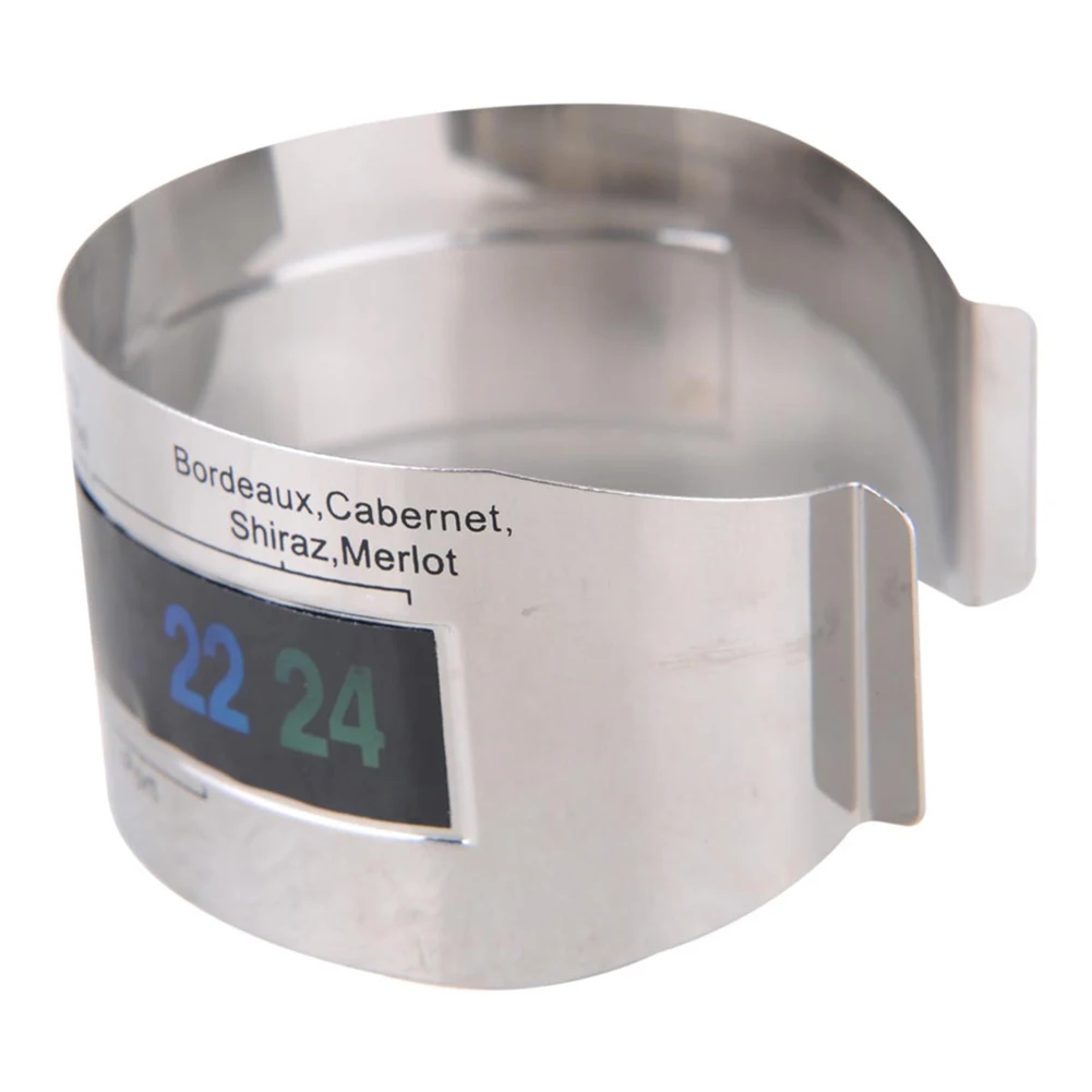 Stainless Steel Bracelet Wine Thermometer Grape Digital Red Wine Temperature Sensor for Bar Home Beer Brewing 1 Stainless Steel Bracelet Wine Thermometer Grape Digital Red Wine Temperature Sensor for Bar Home Beer Brewing 3