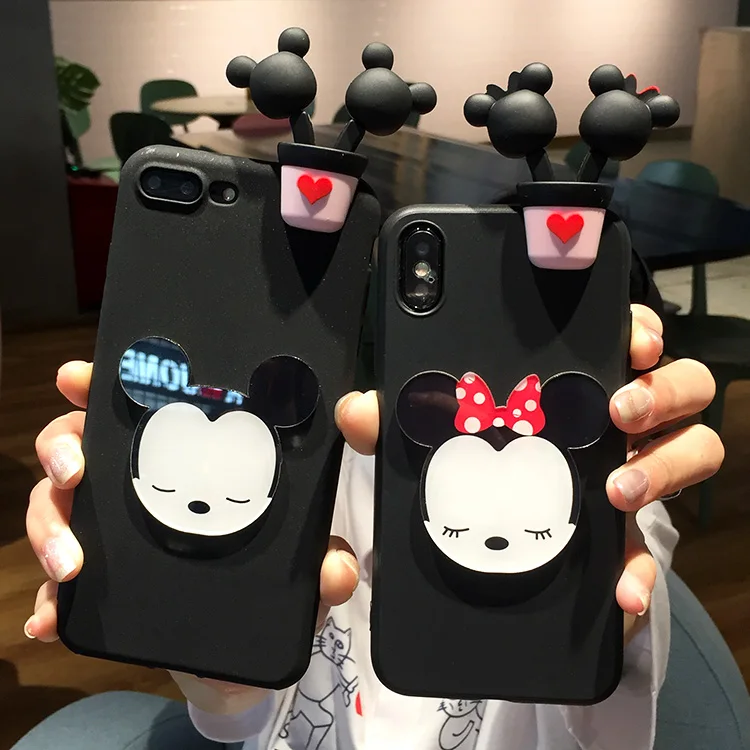 3D милые чехол с Микки и Минни Маусами для Xiaomi Redmi Note 5A 4 4X3 Hongmi 5 Pro Милая утка мягкий |