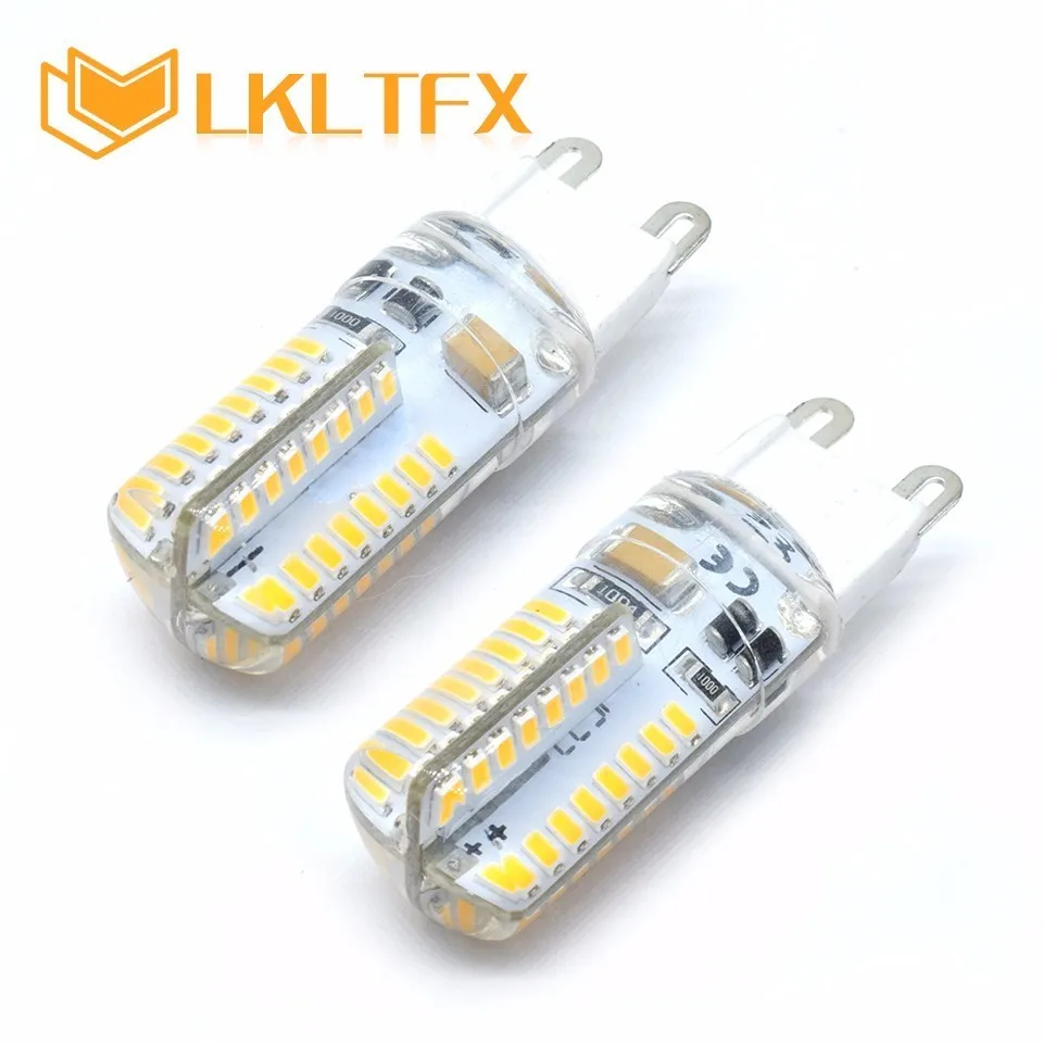 LKLTFX 10 шт. G9 кукурузная лампочка 220 В SMD 3014 Светодиодная G4 12 мини Свеча Точечный