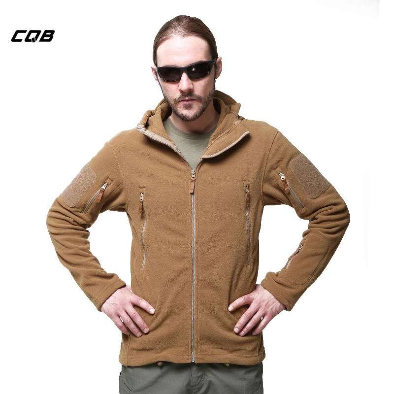 CQB Outdoor Sport Camping Tactical Military Men's Fleece Jacket