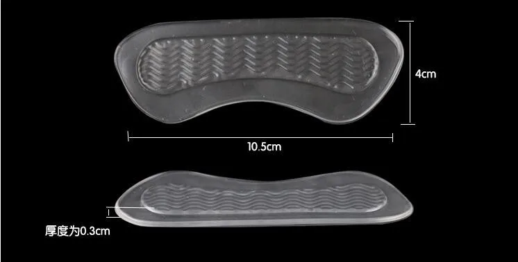 Тип волны Силиконовый гель высокий каблук стикер пятки площадку как анти-обувь трения липкий коврик для Hug каблук Вставить уход за ногами подушки