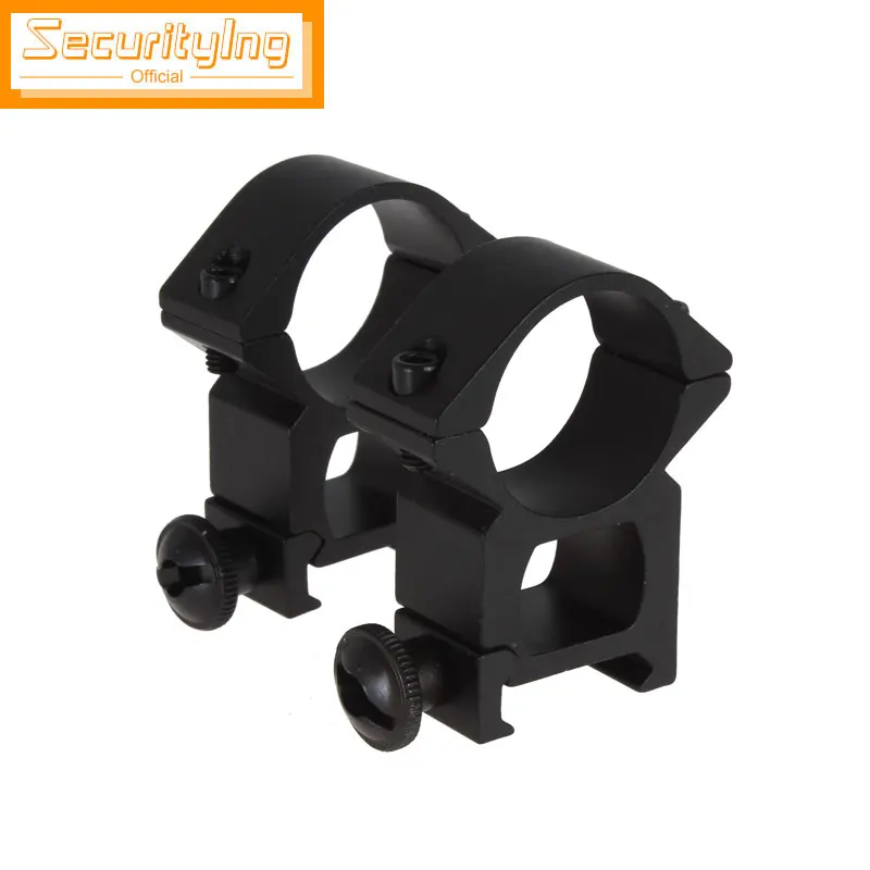 

SecurityIng Brinyte 2pcs 25mm 1 Inch Ring Weaver / Picatinny Scope Rail Mount for Flashlight 20mm for Bicycle Clamp Clip