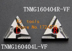 10 шт. керамическое лезвие, nc TNMG160404R-VF/TNMG160404L-VF Металл Керамика вставки, обработка и высокая степень отделки, вставка WTJNR