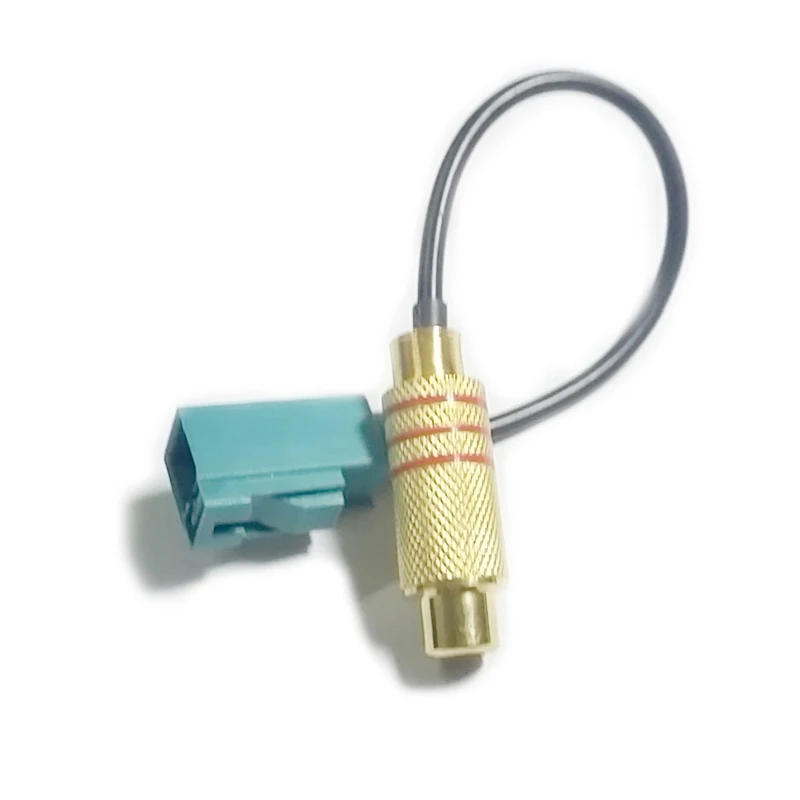 

Biurlink 10Pcs RCA Fakra Transfer Wire for MERCEDES RCA Video NX Comand Reversing Camera Gold Connector