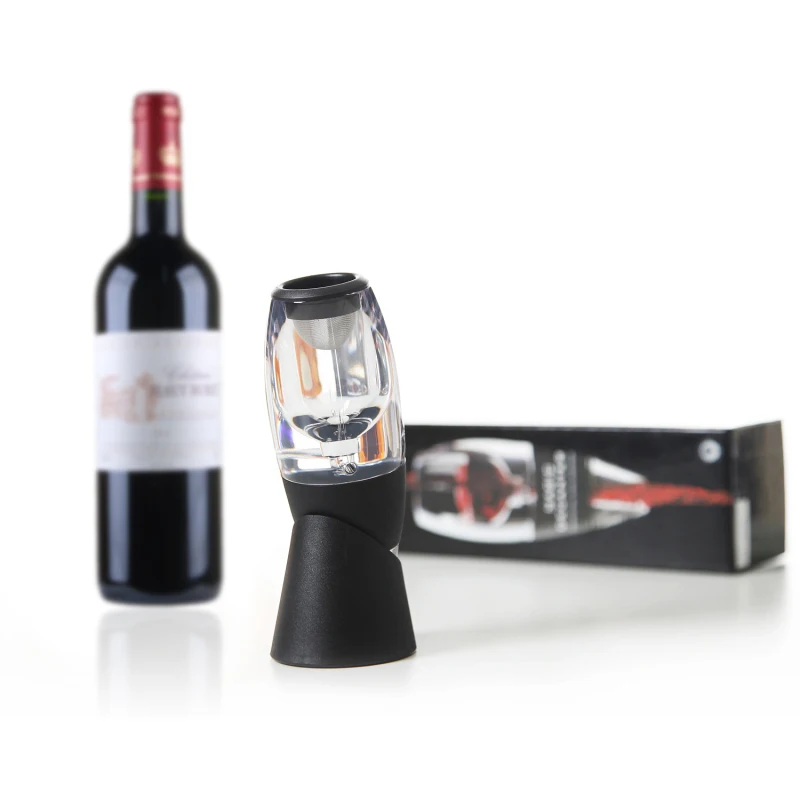 Волшебный Графин-аэратор для вина быстрое аэрирование красного вина фляга для виски Pourer акриловый рассеиватель фильтр Хоппер набор носик Подарочный Бар Инструмент