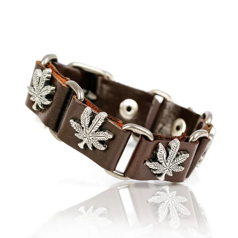 Fashion Bangles Skull Chain Leather Men's Bracelets European style Knighthood Link Charm Bracelets Jewelry