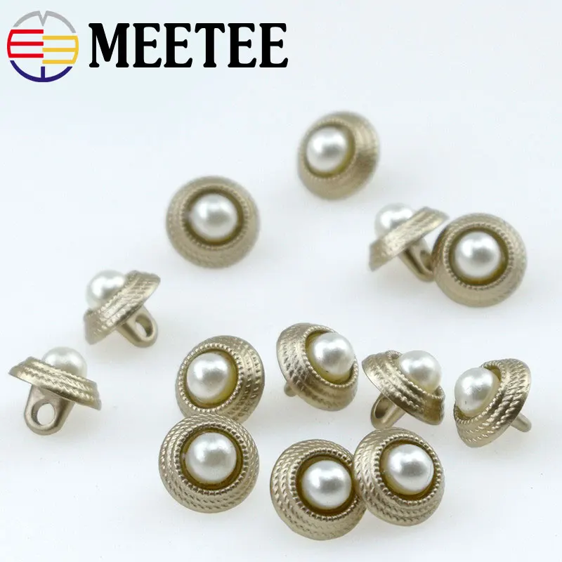 

K404 button wholesale Local tyrants orris set auger metal shirt button Pearls burtton and diamonds buttons