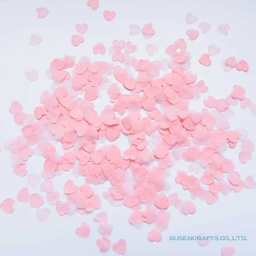 25 мм 3000 шт. Многоцветный ткани бумага Искра Сердце Любовь Конфетти Свадебные украшения для стола на день рождения украшения наполнители для пиньяты - Цвет: HC1 Light Pink