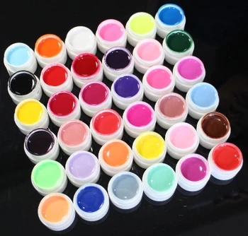 

Beautiful 31 Colors Choices ! 1 Pot 5ML Pure Colors Nail Art UV Gel For Nail Tips Shiny Cover Extension Manicure DIY#A6601~A6636
