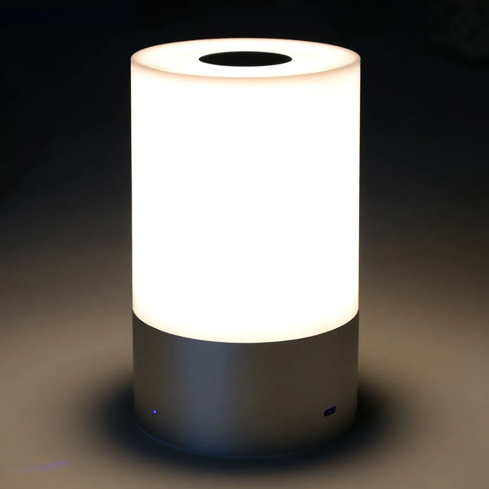 Wireless Led Table Lamp Touch Sensor Control Dimmable Rgb Color Change Rechargeable Smart Table