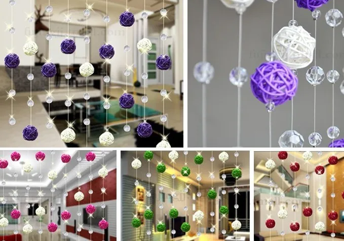4cm rattan ball ornaments kindergarten school hotel corridor