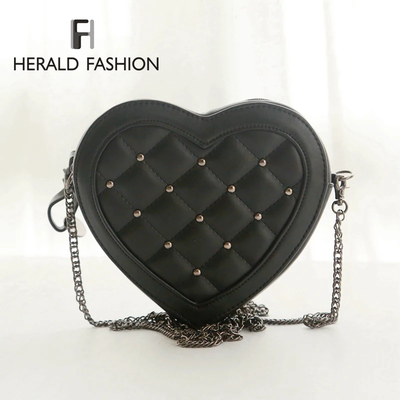 Fashion Small Cute Women Messenger Bag Plaid Loved Hearts Bag Bolsas
