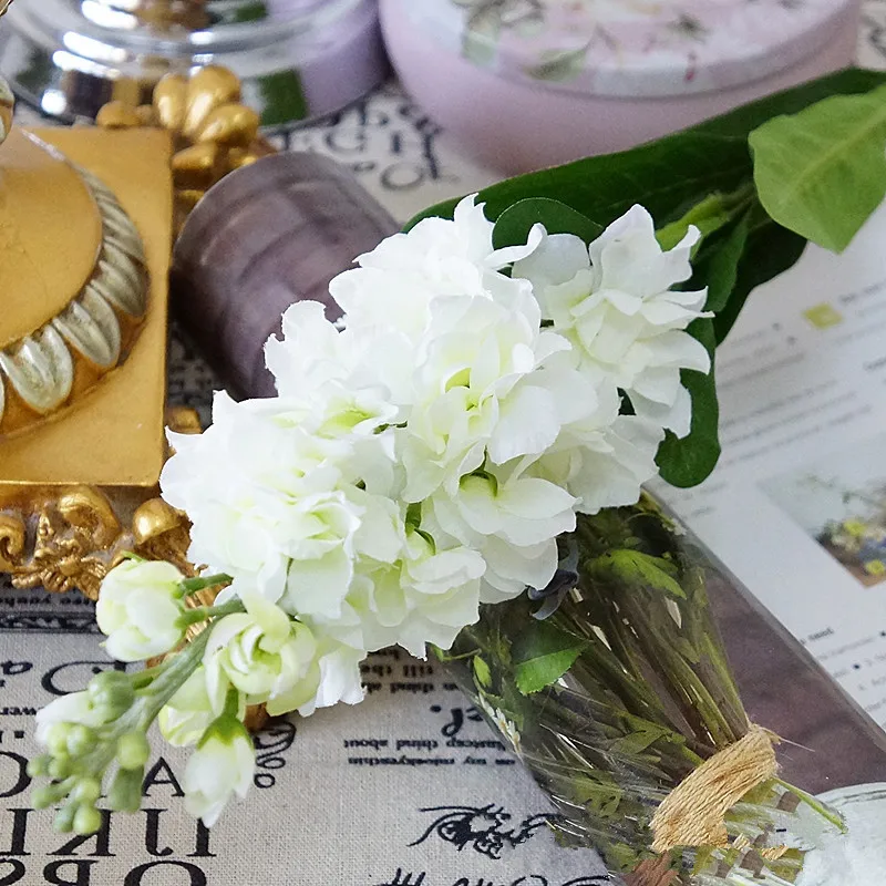 Искусственные фиолетовые цветы, искусственные цветы для дома, свадьбы, фотографии, украшения сада, сделай сам, искусственные цветы, гиацинт - Цвет: white A