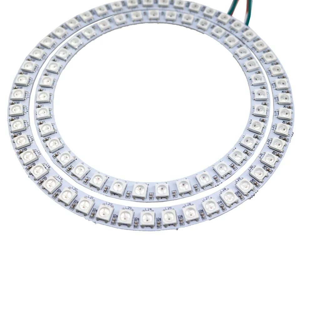 DC 5 в 16/35/45 светодиодов светодиодная модульная лента RGB SMD 5050 WS2812B ambilight внутреннее