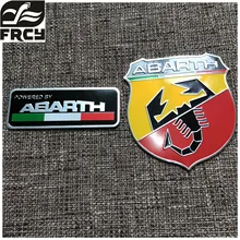 2017 3d Car Abarth Metal Adhesive Badge Emblem Logo Decal Sticker Scorpion For All Fiat Punto 124/125/125/500 Styling