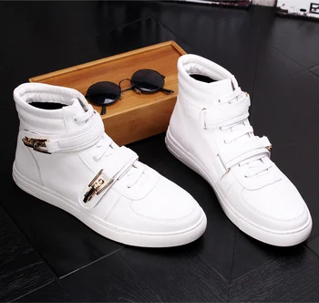 

Men Hip Hop Casual Shoes Man Fashion Classic retro sneakers Male British style wild breathable high-top shoes Party Set of shoes