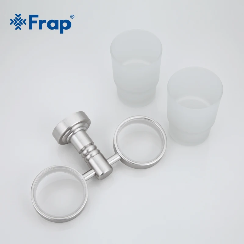 Стеклянный держатель для зубной щетки F3708|double cup holder|bathroom holderbathroom accessories |