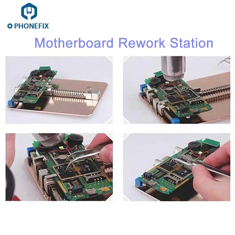 PHONEFIX Мобильная материнская плата телефона ремонт PCB держатель плат обслуживание платформы фиксированный зажим стальная пайка ПХД