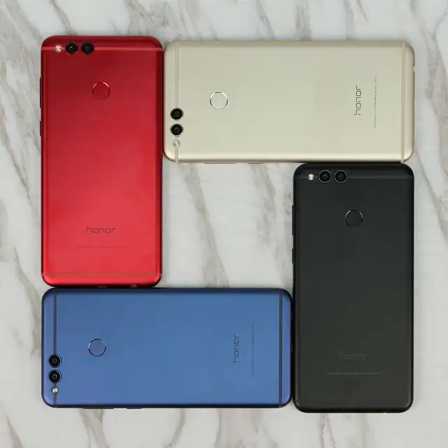 Global ROM Huawei Honor 7X mobile Phone 8MP+16MP Dual Rear Cameras 3340mAh 5.93 inch  2160*1080P Full View Screen Fingerprint