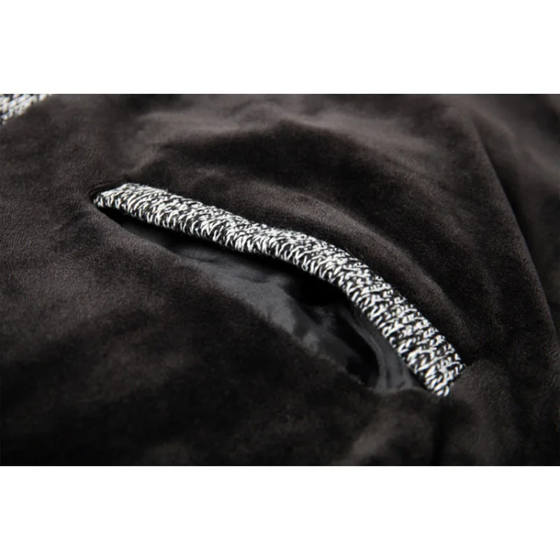 Мужской длинный рукав с капюшоном модный однотонный свитер пальто осень зима искусственный мех теплая подкладка Повседневный свитер кардиган YW311