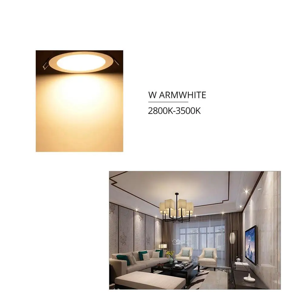 6New 12W16W24W Led Ceiling Light Led Ceiling Lamp for Living Room Crystal Lamp Led Lights for Home Warm  Cool White
