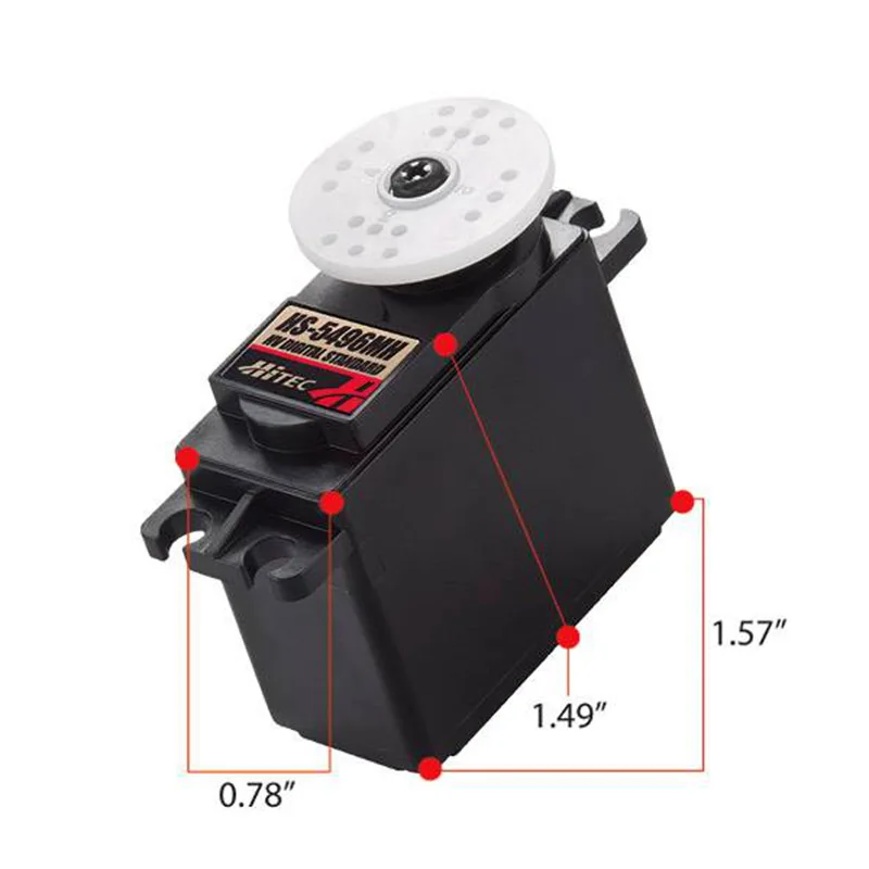 

HiTec HS-5496MH HV, Standard, Metal Gear Digital Sport Servo 7.5KG/52g for RC airplanes