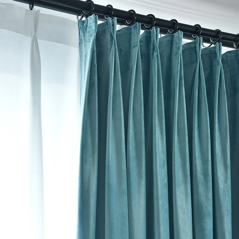 Blackout Luxury Velvet Curtains for Living Room Bedroom Solid Plain Window Door Curtain Drape Tulle Green Blue Brown Yellow Blackout Luxury Velvet Curtains for Living Room Bedroom Solid Plain Window Door Curtain Drape Tulle Green Blue Brown Yellow