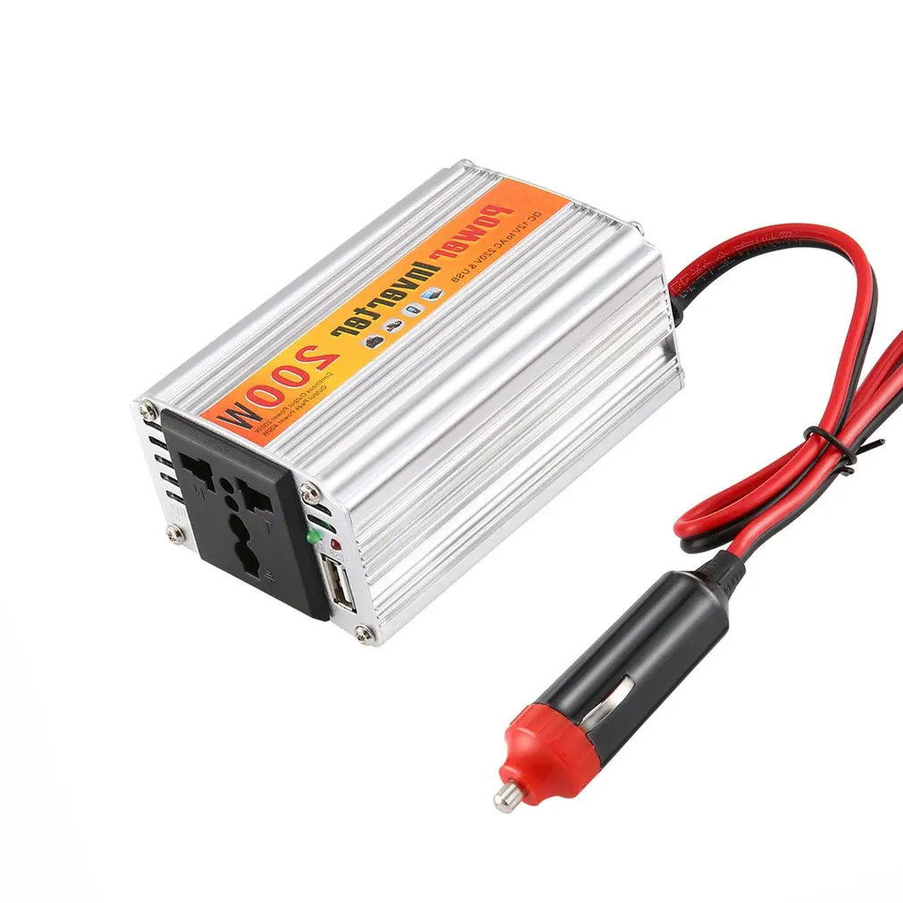 200w преобразователь напряжения автомобиля 12v 220v с зарядных порта Usb для автомобиля Мощность конвертер, работающего на постоянном токе 12 В в переменный ток 220V автомобильный адаптер для адаптера переменного тока 200 Вт автомобильный Стайлинг