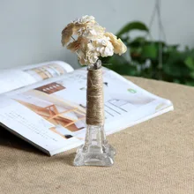 O. RoseLif 1 шт. креативная японская башня настольная стеклянная ваза с пеньковой веревкой свадебное украшение для офиса домашний декор стеклянная ваза