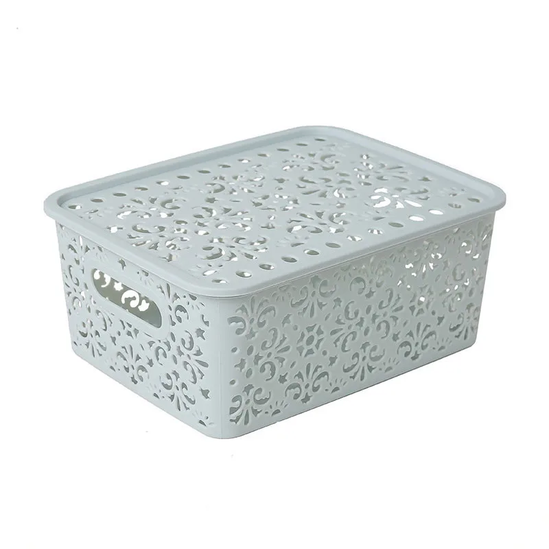 

Newly Underwear Bra Storage Box Case Hollow With Cover Organizers For Scarfs Socks Desktop Cosmetic TE889
