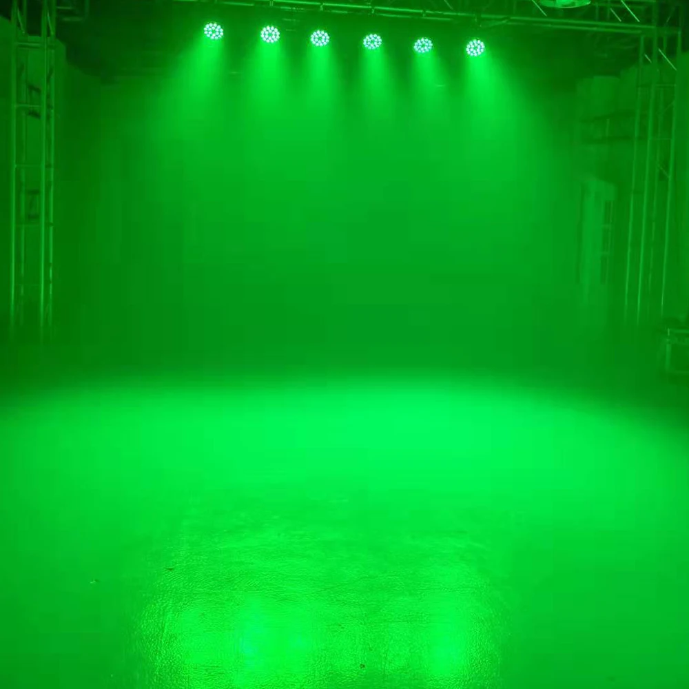 Luzes de Palco 6 Pçs e lote Discoteca Dmx Fase Luz Par Led Par 18x12 w Rgbw 4in1 Par Pode 7 6 pçs lote discoteca dmx fase luz